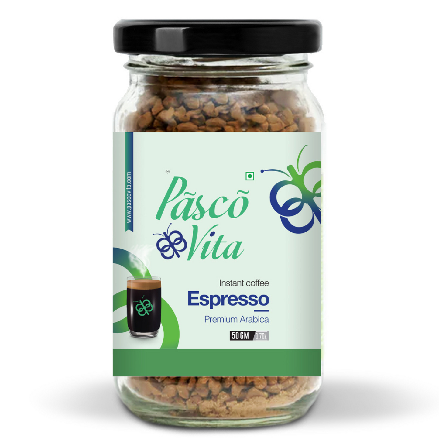 Pasco Vita - Espresso Instant Coffee Powder - 50 Gm