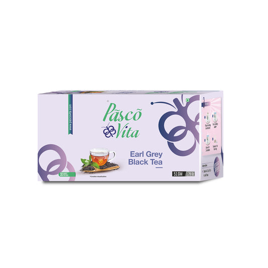 Pasco Vita - Earl Grey Black Tea - 30 Sachet per pack