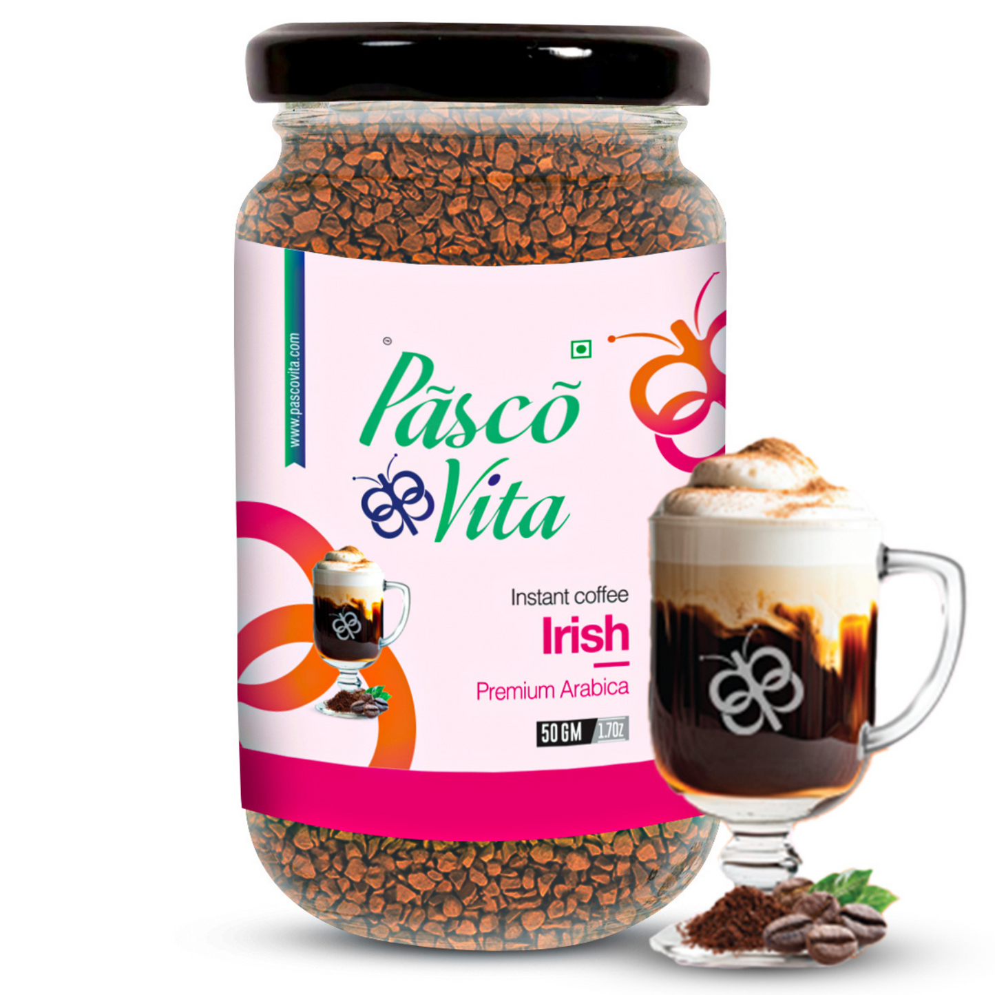 Pasco Vita - Irish Instant Coffee Powder - 50 Gm